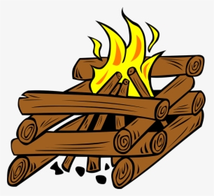 Campfire, Wood, Fire, Firewood, Bonfire, Outdoor, Night - Log Cabin Fire, HD Png Download, Free Download