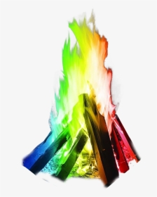 Multicolour Fire Transparent Background Png Image Seasonal - Mystical Fire, Png Download, Free Download