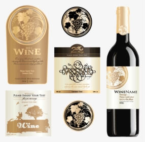 Wine Labels - Winery Label Png Vintage, Transparent Png, Free Download