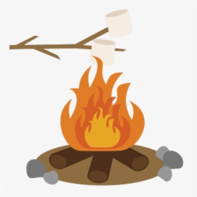 - Campfire With Smores Clipart - Campfire S Mores Clipart, HD Png Download, Free Download