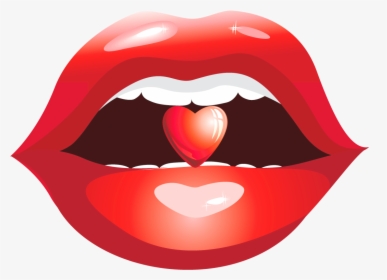 Transparent Small Red Heart Png - Lips, Png Download, Free Download
