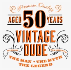 50th Vintage Dude - Illustration, HD Png Download, Free Download