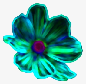 Neon Flower - Neon Flower Png, Transparent Png, Free Download