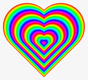 Love Rainbow Heart Emoji, HD Png Download, Free Download