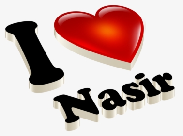 Nasir Name Wallpaper - Heart, HD Png Download, Free Download