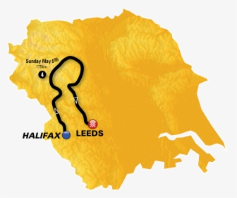 Tour De Yorkshire Route 2019 - Yorkshire And Humber Voted In Brexit, HD Png Download, Free Download