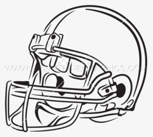 Football Helmet X Production Ready Artwork For Shirt - Line Art, HD Png Download, Free Download