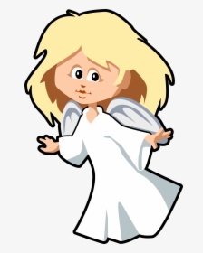 Transparent Angel Wings - Angel Cartoon Transparent Background, HD Png Download, Free Download