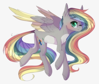Skimea, Colored Wings, Female, Mare, Multicolored Wings, - Cartoon, HD Png Download, Free Download