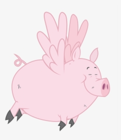 Pig With Wings Png - Flying Pig No Background, Transparent Png, Free Download