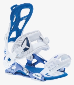 White Blue Snowboard Bindings, HD Png Download, Free Download