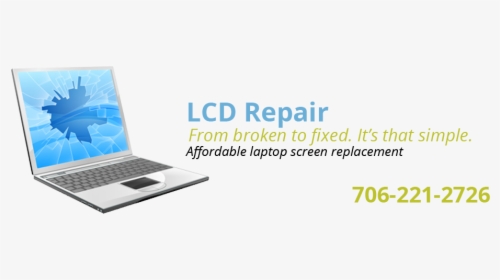 Laptop Screen Repair, Broken Lcd Replacement - Netbook, HD Png Download, Free Download