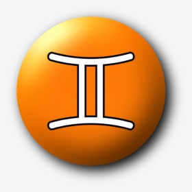 Symbol,yellow,orange - Gemini 3d Symbol Png, Transparent Png, Free Download
