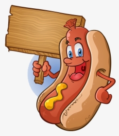 Hot Dog Sausage Bratwurst Barbecue - Cartoon Hot Dog Clipart Png, Transparent Png, Free Download