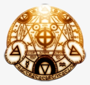#circle #alchemy #anime #magic #fullmetalalchemist - Gold Alchemy, HD Png Download, Free Download