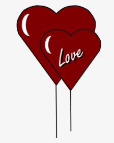 Valentine Balloons Clipart - Love, HD Png Download, Free Download