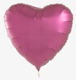 Pomegranate Pink Satin Heart Foil Balloon - Balloon Foil Heart Png, Transparent Png, Free Download