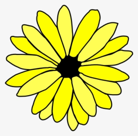 Yellow Daisy Svg Clip Arts - Colorful Flower Clip Art, HD Png Download, Free Download