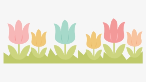 Spring Borders - Cute Clipart Easter Flowers, HD Png Download, Free Download