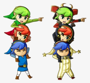 Triforce Heroes By Icy Snowflakes - Link And The Triforce Hero, HD Png Download, Free Download