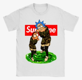 Clip Art Rick And Morty Rap God - Supreme T Shirt Rapper, HD Png Download, Free Download
