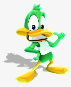 Thornton My 3d Model Of Plucky Duck From Tiny Toons - Tiny Toon Adventures Plucky Duck And Daffy Duck, HD Png Download, Free Download