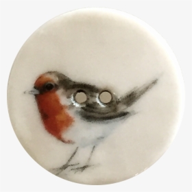 Robin Porcelain Bird Button - European Robin, HD Png Download, Free Download