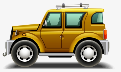 Motor Vector Scrap Car - Jeep Png Transparent Cartoon, Png Download, Free Download