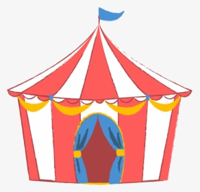 Circus Amigurumi Tent Illustration Carpa - サーカス イラスト 無料, HD Png Download, Free Download