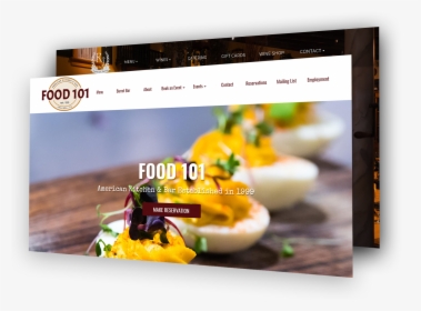 T - Restaurant Website Design, HD Png Download, Free Download