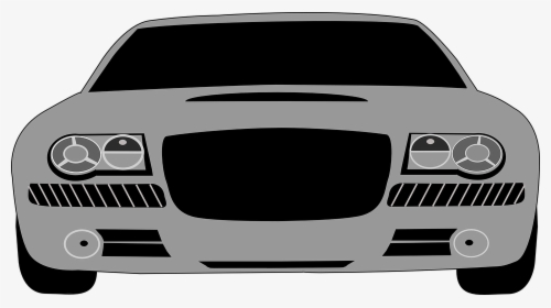 Car, Bragger, Front, Fat, Headlights, Silver, Deep - Cartoon Front View Car Png, Transparent Png, Free Download