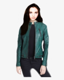 India Eisley Faceswap, Transparency Manip Requested - Leather Jacket, HD Png Download, Free Download