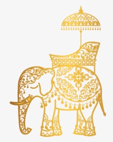 Clip Art India Elephant Clip Art - Indian Wedding Elephant Clipart, HD Png Download, Free Download