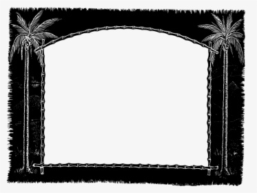 Palm Tree Frame - Portable Network Graphics, HD Png Download, Free Download
