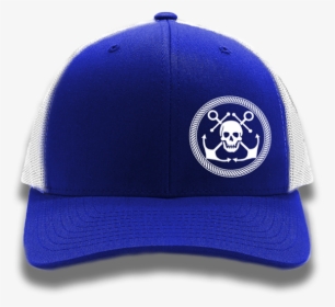 Royal Blue Anchor & Skull Flexfit Trucker Hat"  Class= - Baseball Cap, HD Png Download, Free Download