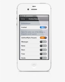 [cydia Tweak] Hiddenhelper Allows You To Invoke Siri - Smartphone, HD Png Download, Free Download