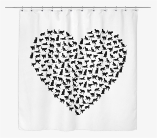 Transparent White Curtains Png - Heart Paw Prints Png, Png Download, Free Download