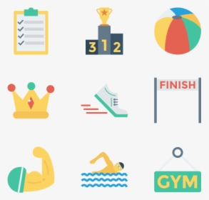 Icons Free Sports Fitness - Strength Flat Icon, HD Png Download, Free Download