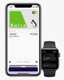 Suica Current Balance On Iphone And Apple Watch - モバイル Suica 定期, HD Png Download, Free Download