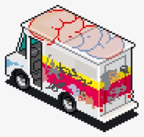 Pt Truck Grafitti Small 01k - Hotline Miami Van Pixel Art, HD Png Download, Free Download