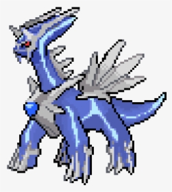 Pokemon Png Gif Dialga , Png Download - Dialga Pokemon Pixel Art Grid, Transparent Png, Free Download