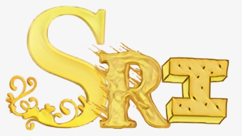 #name #nametag #sri #gold #golden #text #scletters - Name Art In Sri, HD Png Download, Free Download