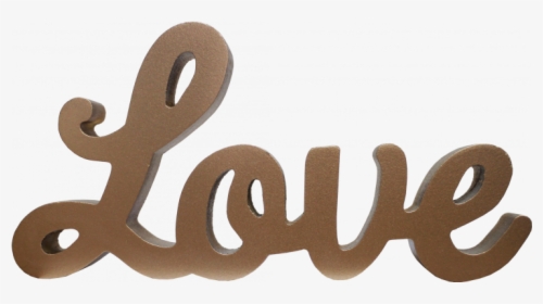 Gold Love Decorative Standing Letters - Calligraphy, HD Png Download, Free Download