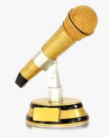 Gold Microphone Png, Transparent Png, Free Download