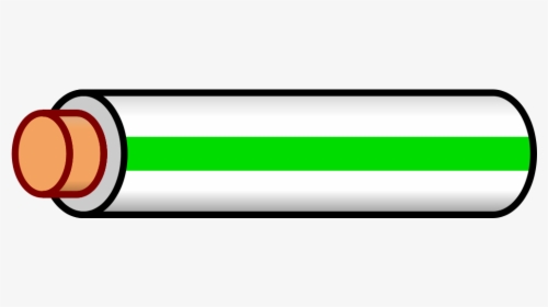 White Wire Green Stripe, HD Png Download, Free Download