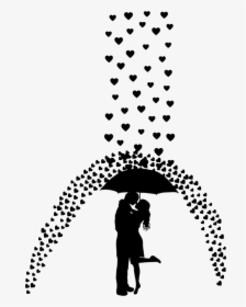 Love Rain - Girl And Boy With Umbrella, HD Png Download, Free Download