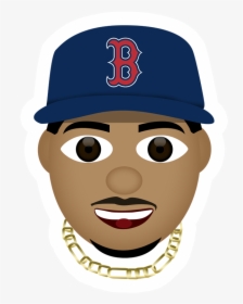 Emoji Mookie Betts Cartoon, HD Png Download, Free Download