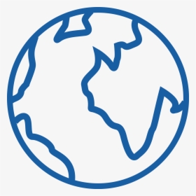 Globe Outline Blaa - Globe Outline Png, Transparent Png, Free Download
