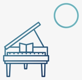 Outline Image Of Piano Clipart , Png Download - Easy Simple Easy Piano Drawing, Transparent Png, Free Download