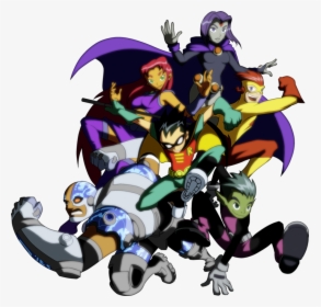 Download Teen Titans Transparent Png - Teen Titans Anime Version, Png Download, Free Download